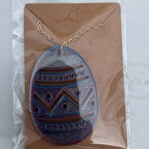 Colorful Geometric Pendant Necklace
